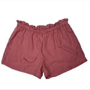 HATCH The Lula Short Pink 2 Linen Blend